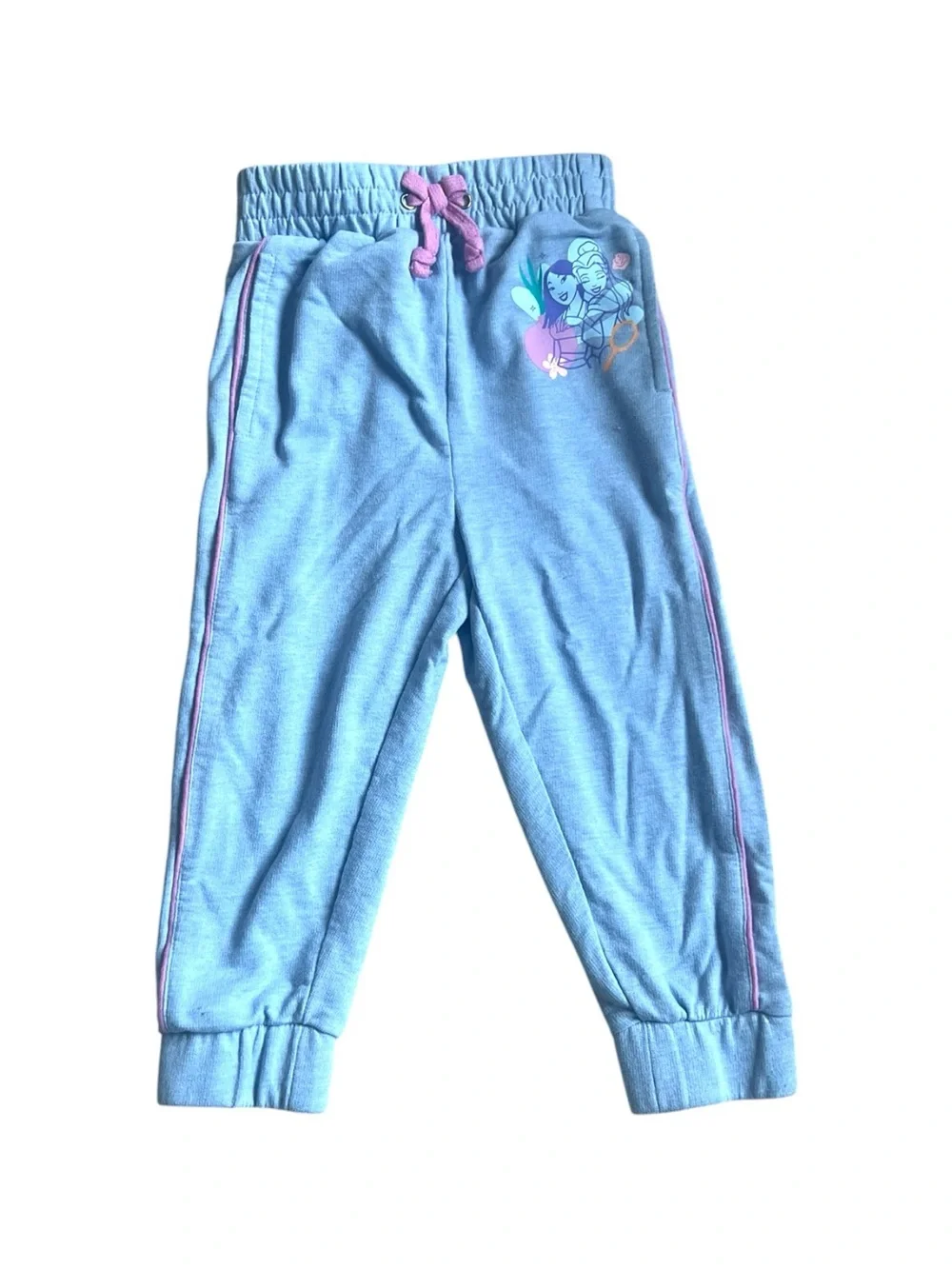 Disney Princess Matching Shirt & Sweatpants, Organic Cotton, 3T Girls